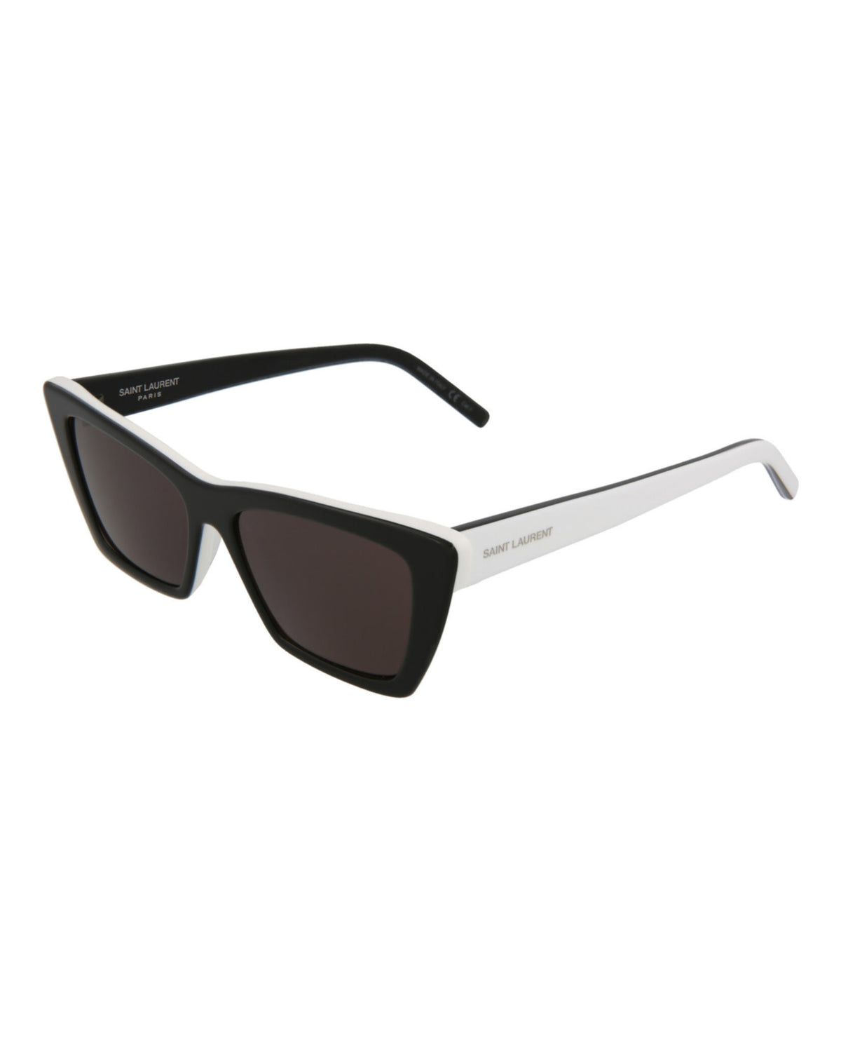 Saint Laurent Womens Cat Eye Black White Grey Fashion Designer Eyewear