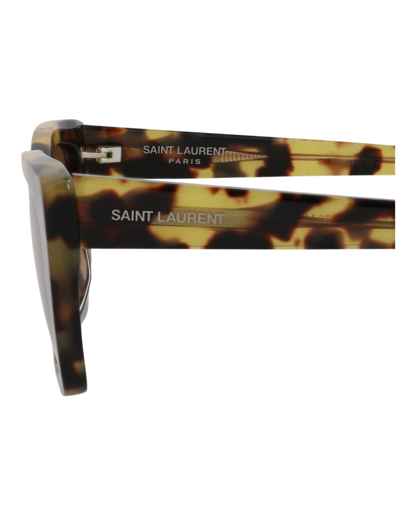 Saint Laurent Womens Cat Eye Havana Havana Brown Fashion Designer Eyewear
