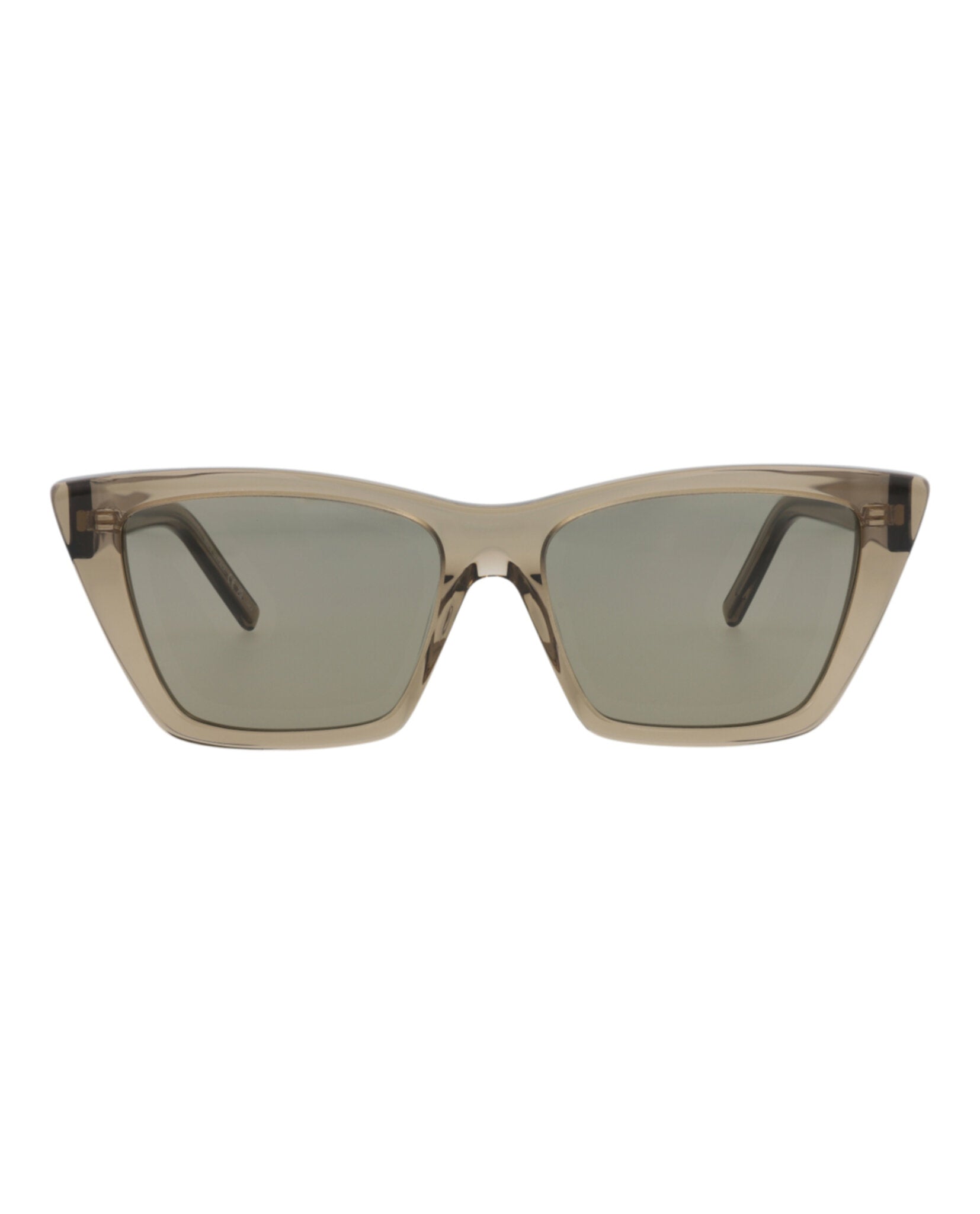 Saint Laurent Saint Laurent Womens Cat Eye Brown Brown Grey Fashion Designer Eyewear