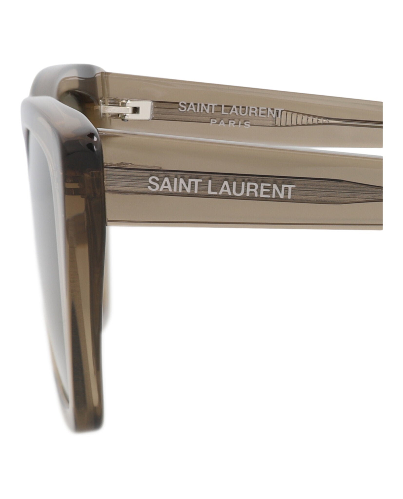 Saint Laurent Saint Laurent Womens Cat Eye Brown Brown Grey Fashion Designer Eyewear