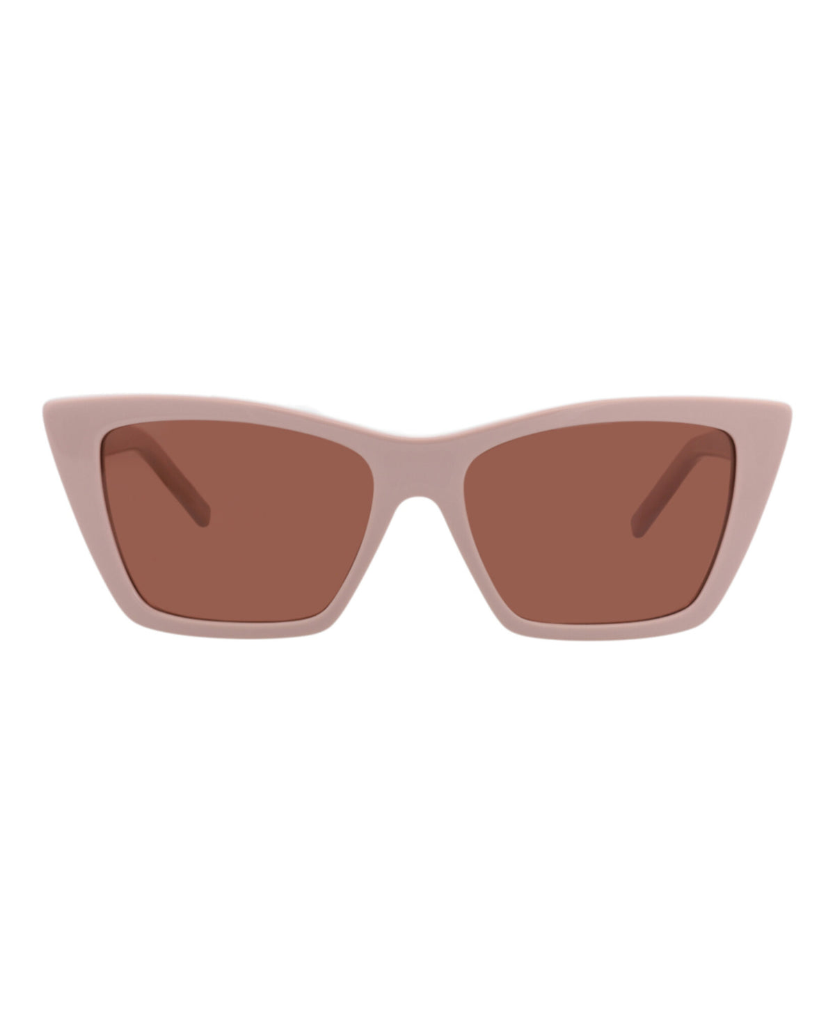 Saint Laurent Womens Cat Eye Pink Pink Brown Fashion Designer Eyewear