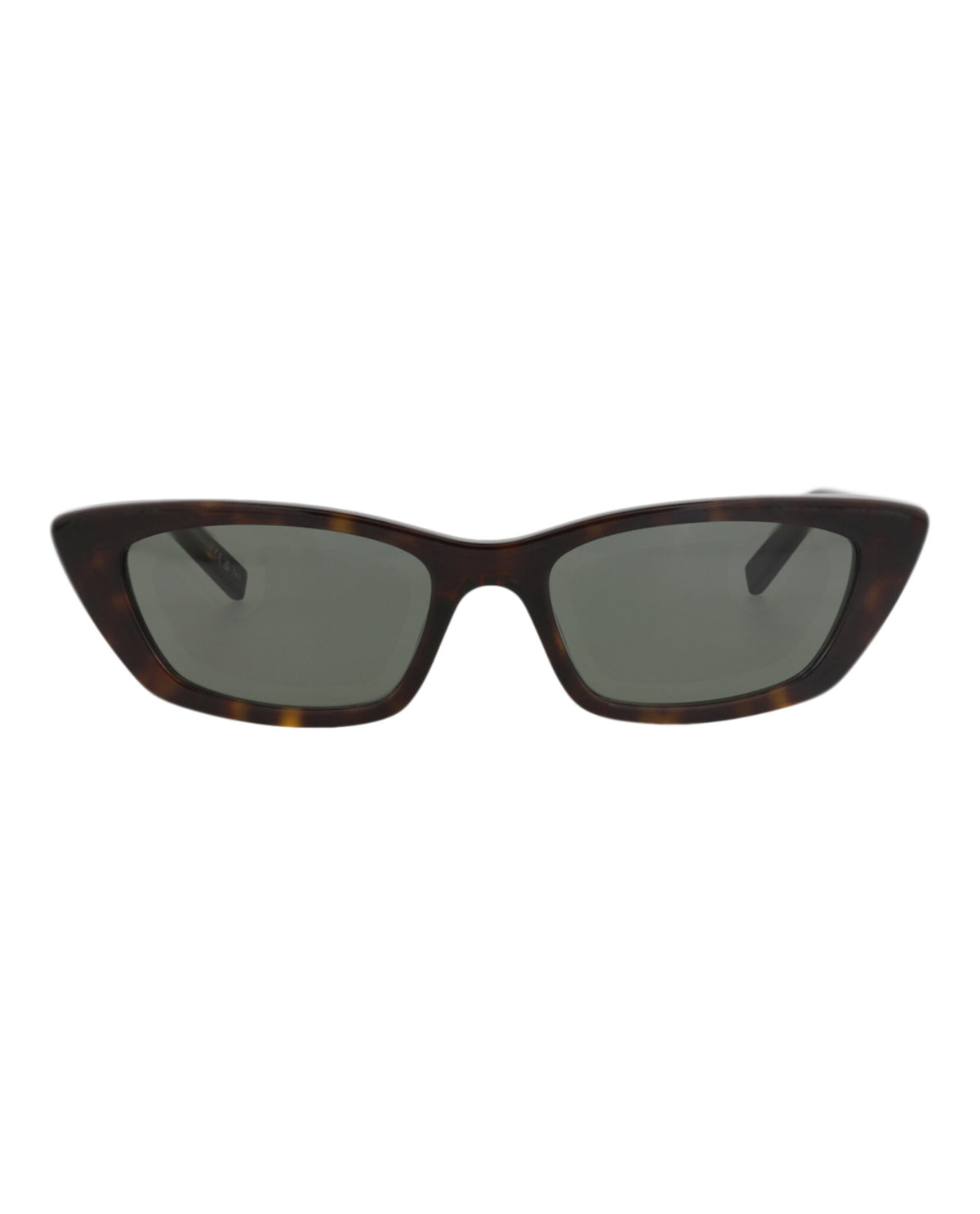 Saint Laurent Womens Cat Eye Havana Havana Grey Fashion Designer Eyewear