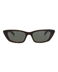 Saint Laurent Womens Cat Eye Havana Havana Grey Fashion Designer Eyewear