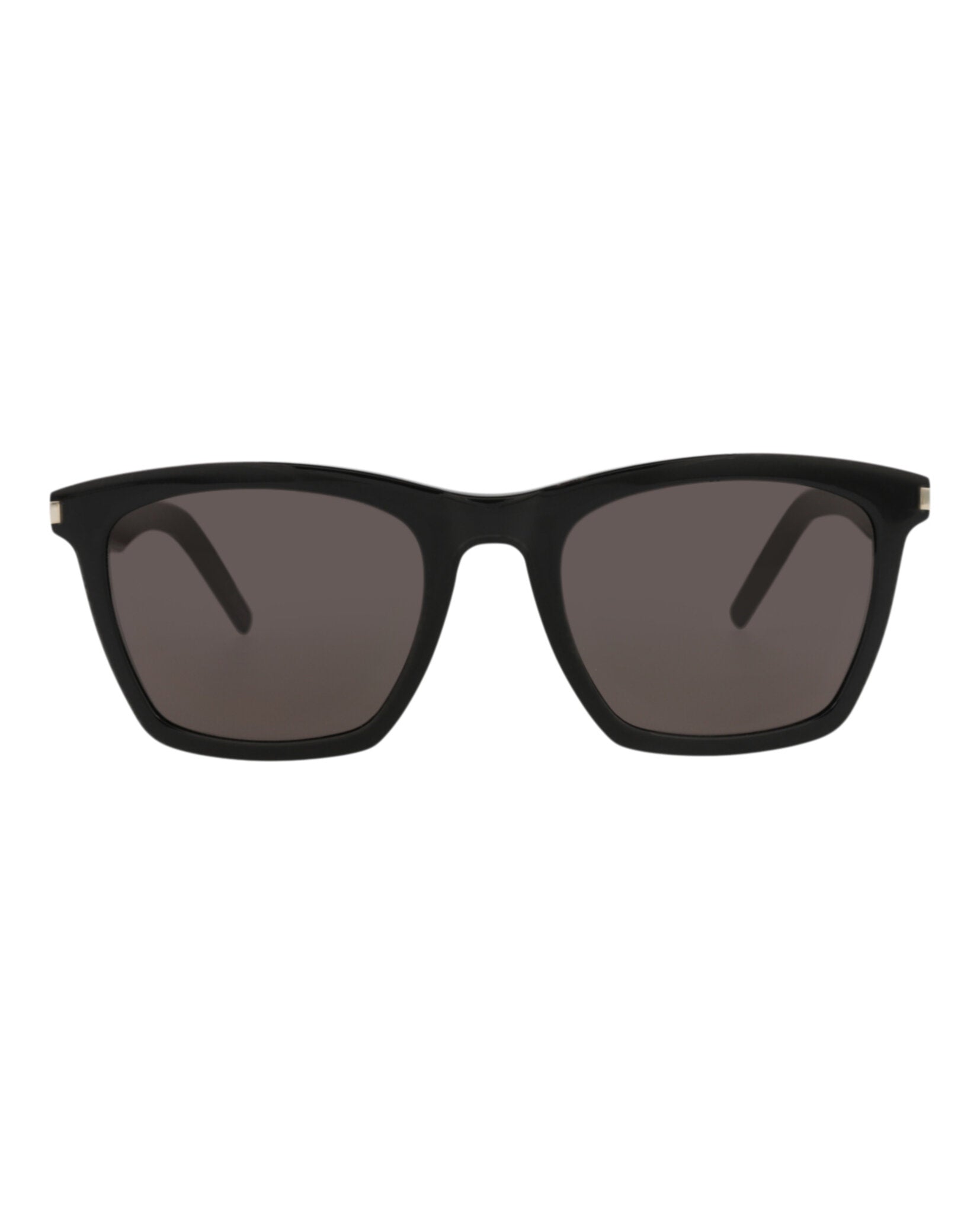 Saint Laurent Mens Square/Rectangle Black Black Grey Fashion Designer Eyewear
