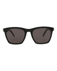 Saint Laurent Mens Square/Rectangle Black Black Grey Fashion Designer Eyewear