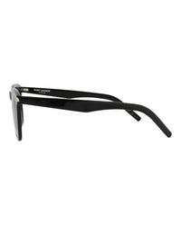 Saint Laurent Mens Square/Rectangle Black Black Grey Fashion Designer Eyewear