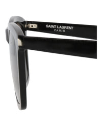 Saint Laurent Mens Square/Rectangle Black Black Grey Fashion Designer Eyewear