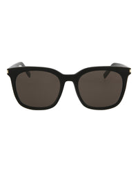 Saint Laurent Mens Square/Rectangle Black Black Grey Fashion Designer Eyewear