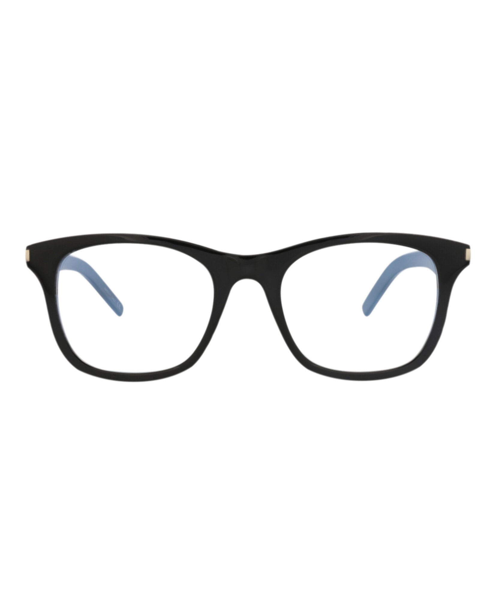 Saint Laurent Saint Laurent Unisex Square/Rectangle Black Black Transparent Fashion Designer Eyewear