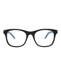 Saint Laurent Saint Laurent Unisex Square/Rectangle Black Black Transparent Fashion Designer Eyewear