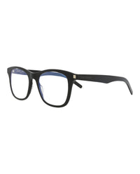 Saint Laurent Saint Laurent Unisex Square/Rectangle Black Black Transparent Fashion Designer Eyewear