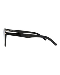 Saint Laurent Saint Laurent Unisex Square/Rectangle Black Black Transparent Fashion Designer Eyewear