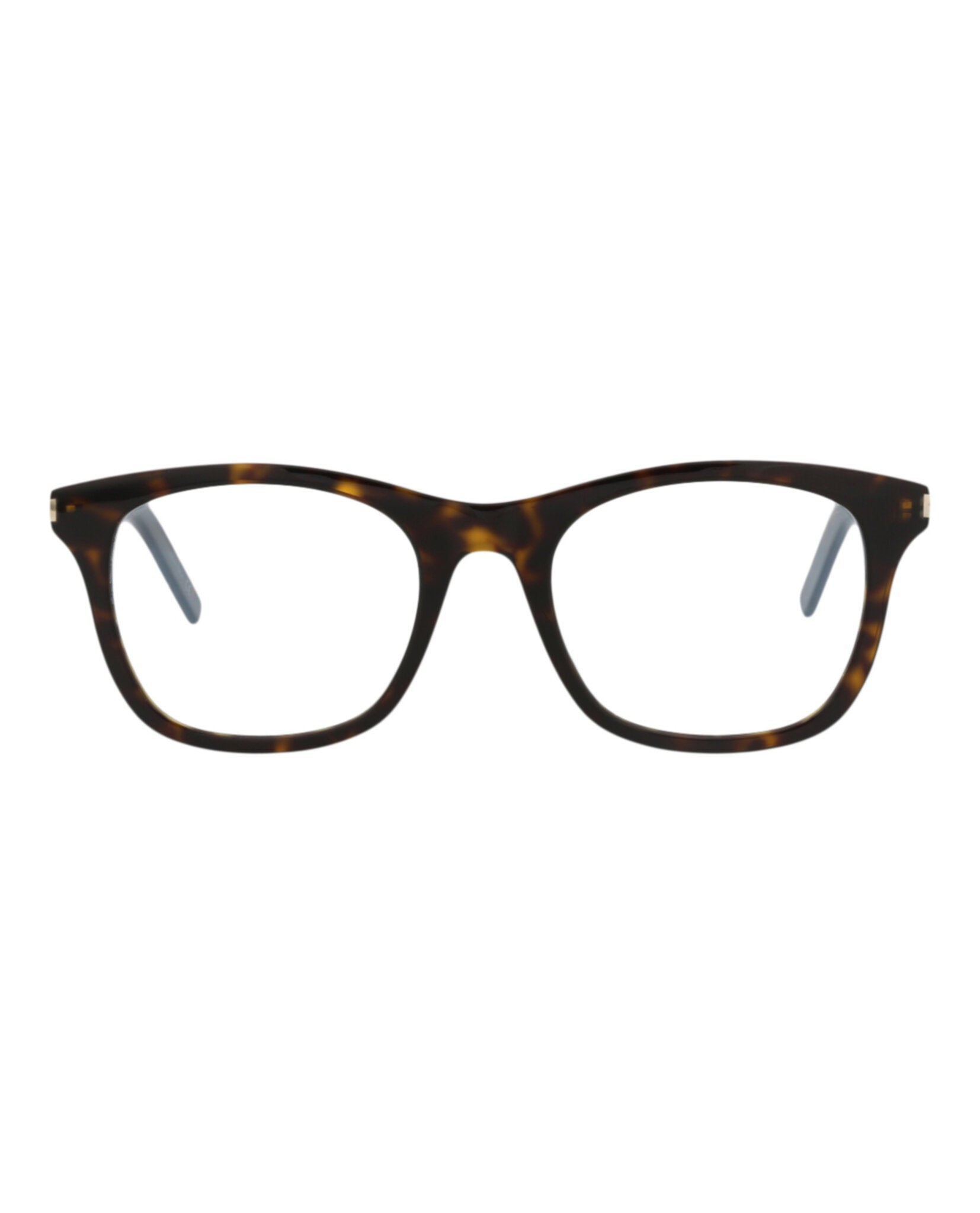 Saint Laurent Unisex Square/Rectangle Havana Havana Transparent Fashion Designer Eyewear