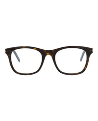 Saint Laurent Unisex Square/Rectangle Havana Havana Transparent Fashion Designer Eyewear