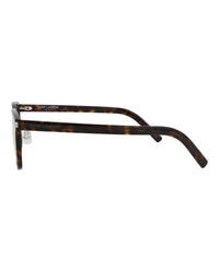 Saint Laurent Saint Laurent Unisex Square/Rectangle Havana Havana Transparent Fashion Designer Eyewear