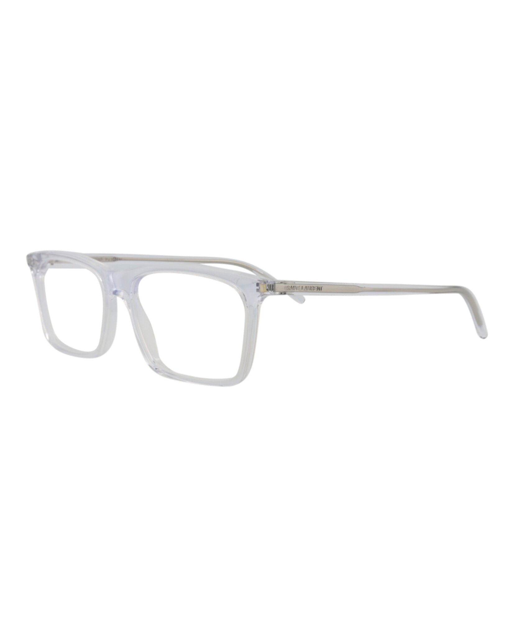 Saint Laurent Saint Laurent Unisex Square/Rectangle Crystal Crystal Transparent Fashion Designer Eyewear