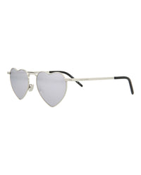 Saint Laurent Unisex Cat Eye Silver Silver Silver Fashion Designer Eyewear