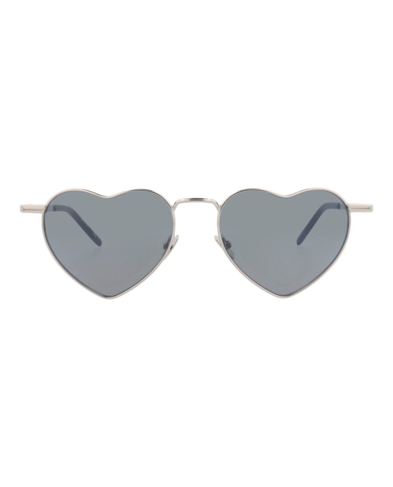 Saint Laurent Saint Laurent Unisex Cat Eye Silver Silver Silver Fashion Designer Eyewear