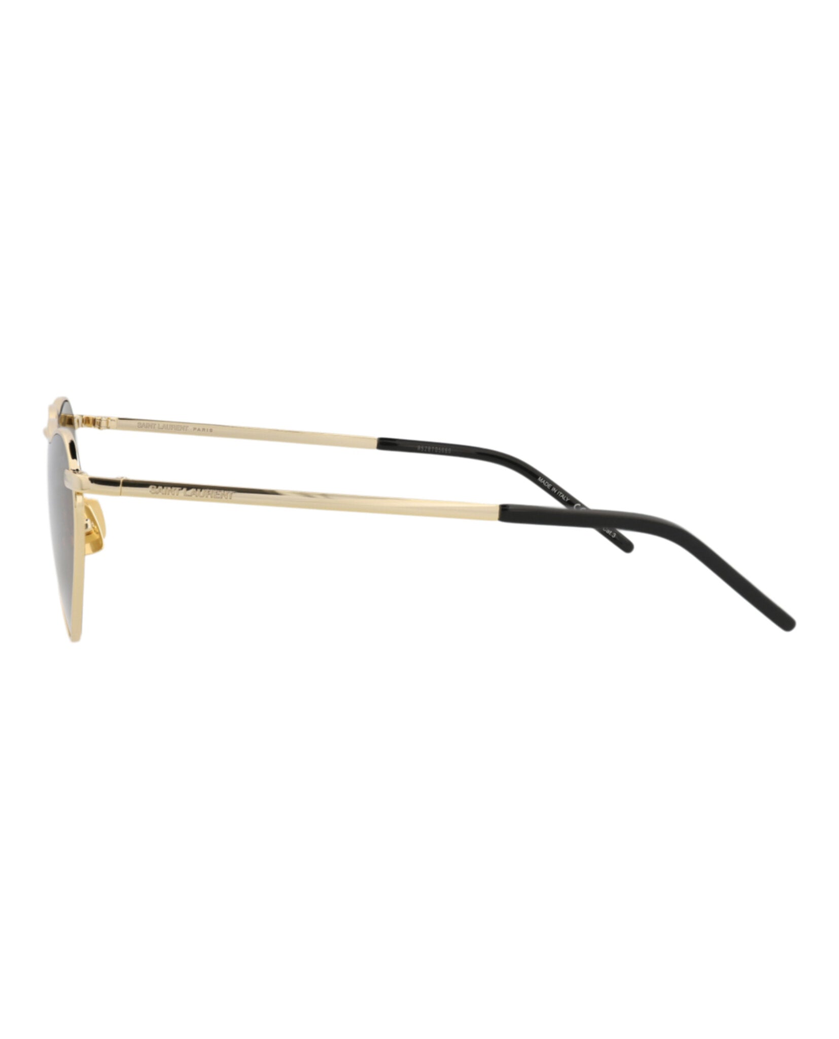 Saint Laurent Saint Laurent Unisex Cat Eye Gold Gold Brown Fashion Designer Eyewear