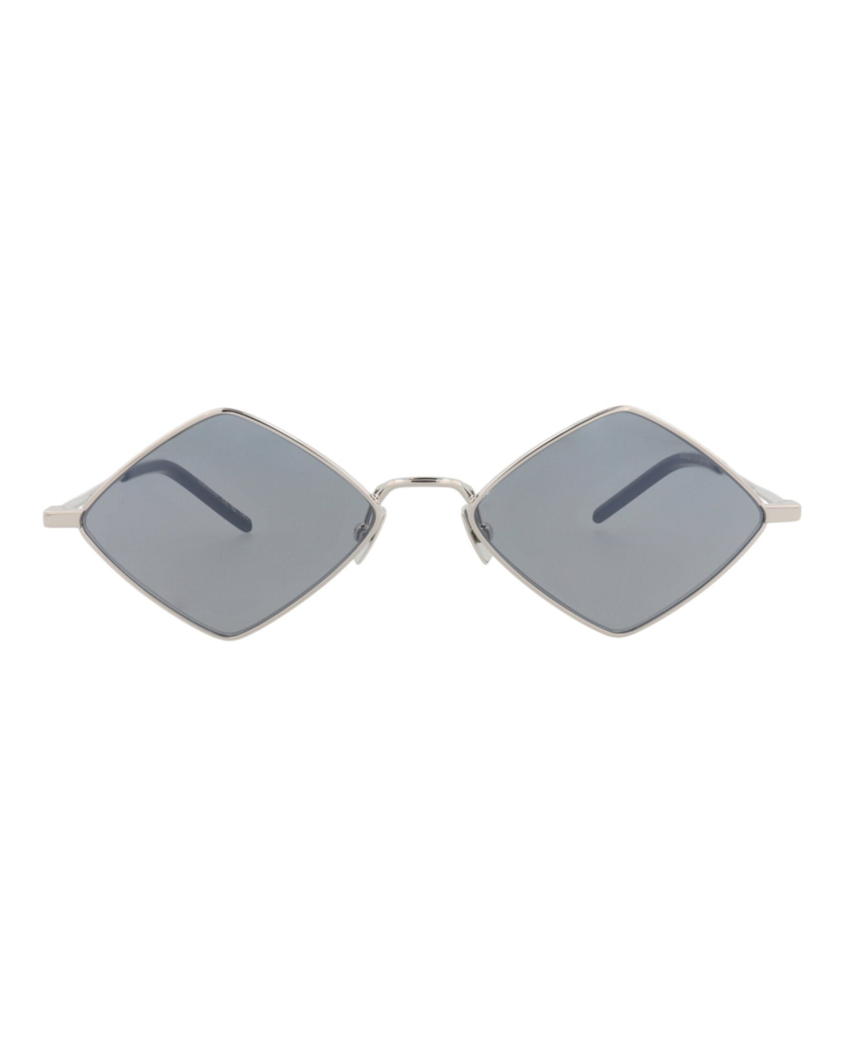 Saint Laurent Saint Laurent Unisex Square/Rectangle Silver Silver Silver Fashion Designer Eyewear