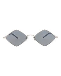 Saint Laurent Saint Laurent Unisex Square/Rectangle Silver Silver Silver Fashion Designer Eyewear
