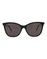 Saint Laurent Womens Cat Eye Black Black Black Fashion Designer Eyewear