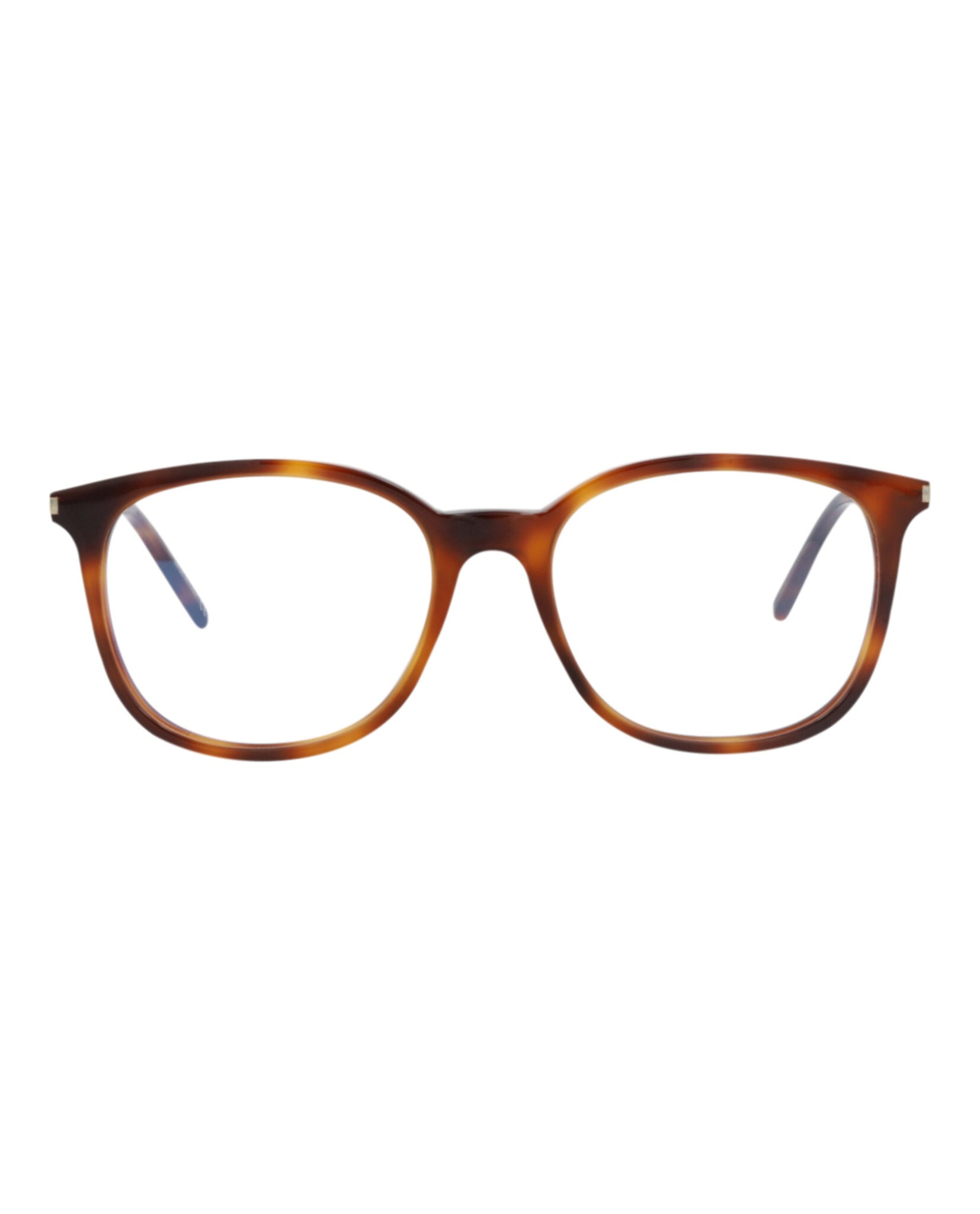 Saint Laurent Saint Laurent Womens Round/Oval Havana Havana Transparent Fashion Designer Eyewear