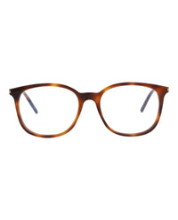 Saint Laurent Saint Laurent Womens Round/Oval Havana Havana Transparent Fashion Designer Eyewear