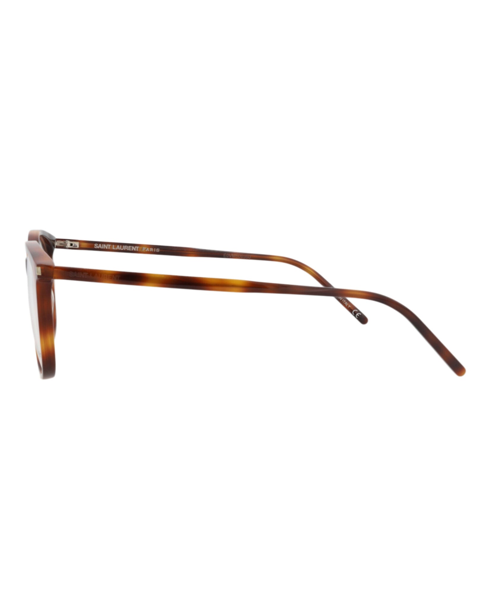 Saint Laurent Saint Laurent Womens Round/Oval Havana Havana Transparent Fashion Designer Eyewear