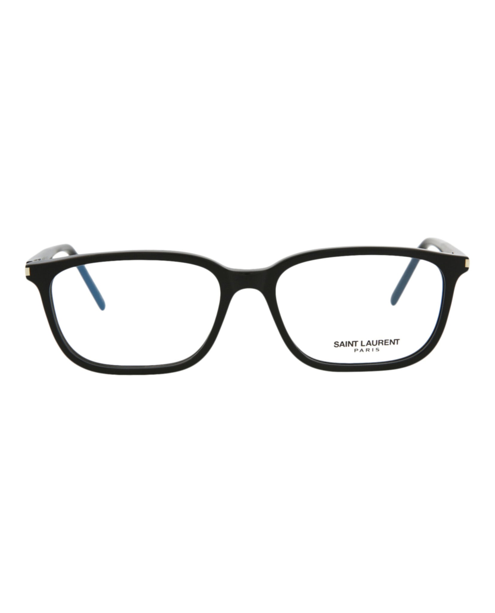 Saint Laurent Unisex Square/Rectangle Black Black Transparent Fashion Designer Eyewear