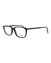 Saint Laurent Unisex Square/Rectangle Black Black Transparent Fashion Designer Eyewear