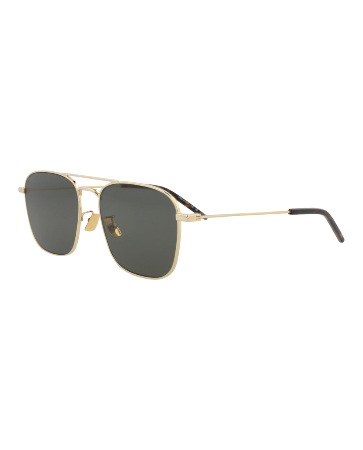 Saint Laurent Saint Laurent Unisex Aviator Gold Gold Grey Fashion Designer Eyewear