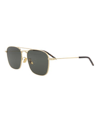 Saint Laurent Saint Laurent Unisex Aviator Gold Gold Grey Fashion Designer Eyewear