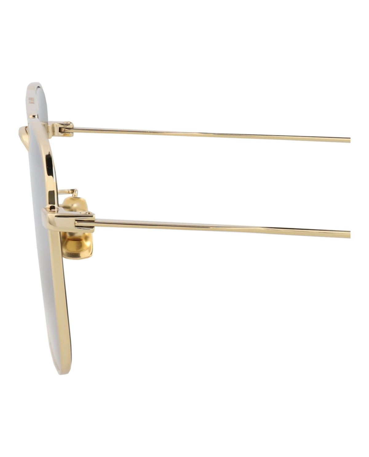 Saint Laurent Saint Laurent Unisex Aviator Gold Gold Grey Fashion Designer Eyewear