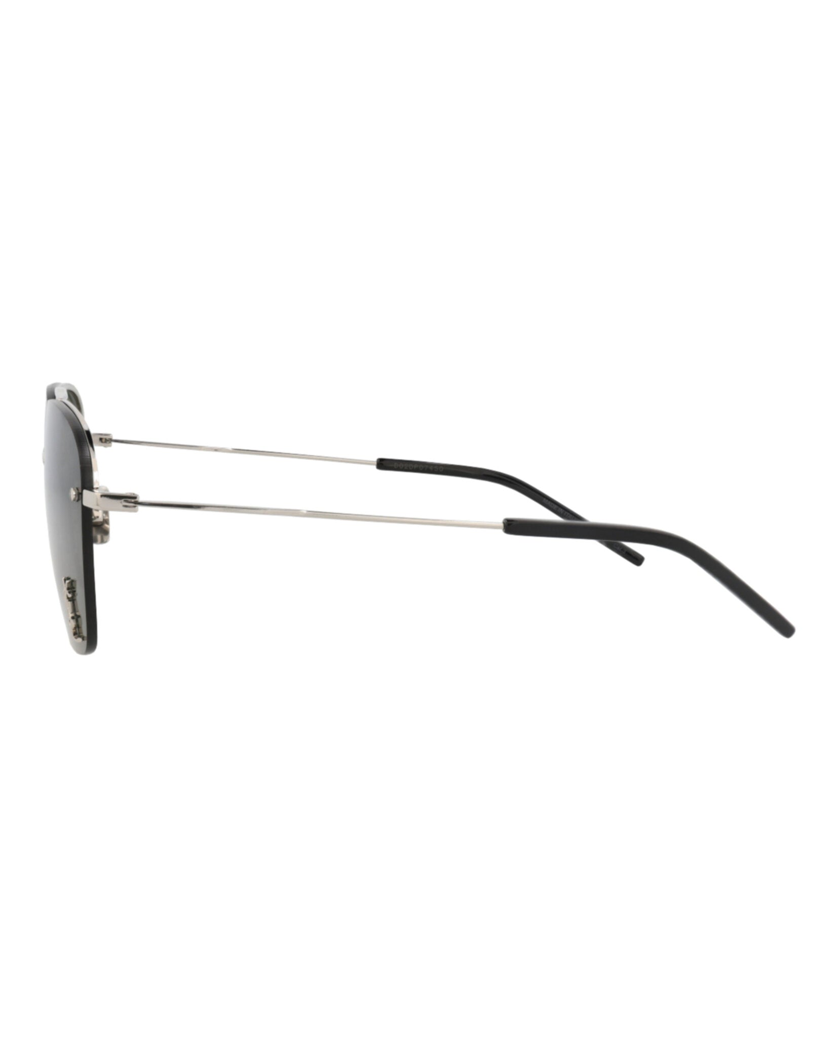 Saint Laurent Saint Laurent Womens Aviator Silver Silver Grey Fashion Designer Eyewear