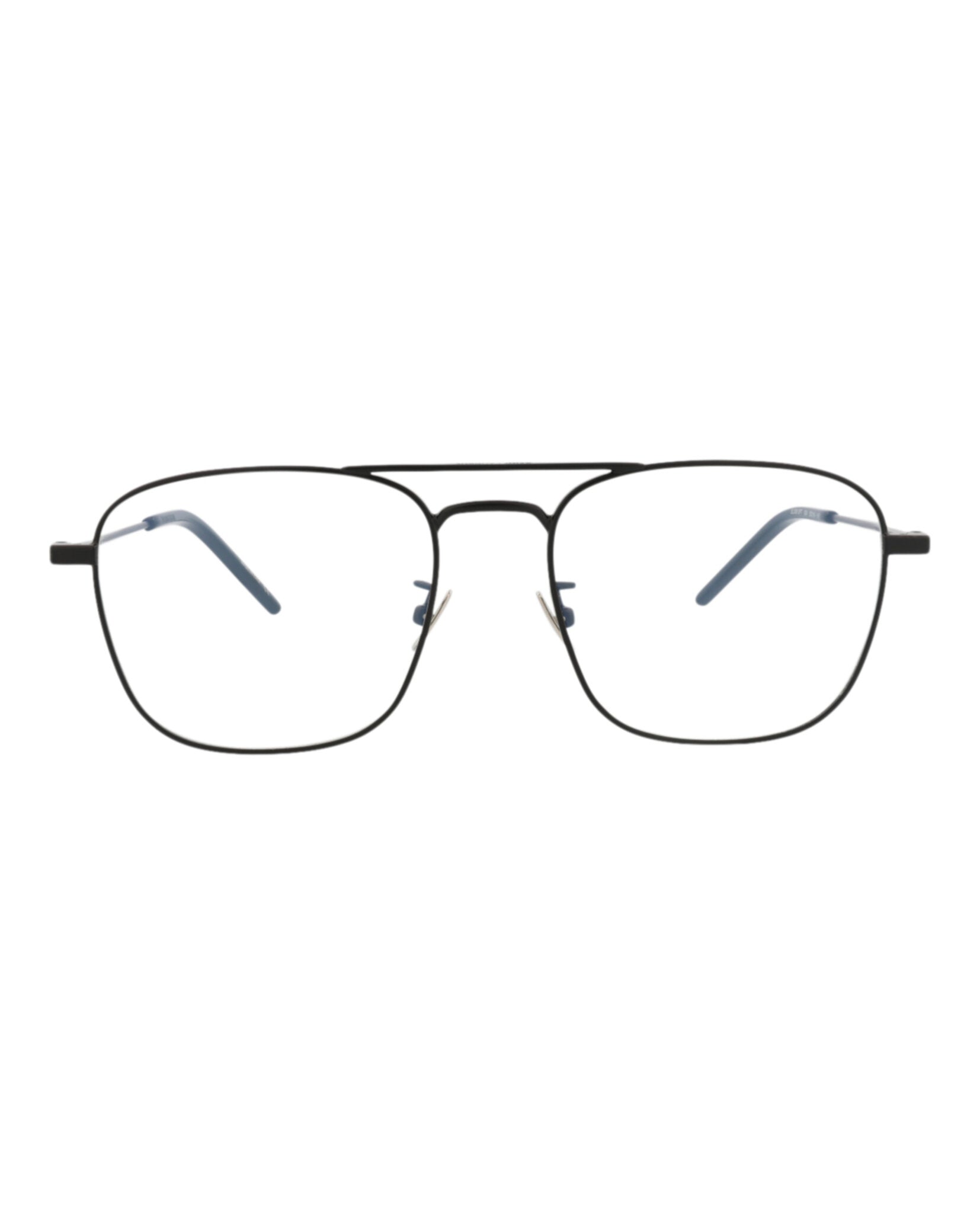 Saint Laurent Saint Laurent Unisex Aviator Black Black Transparent Fashion Designer Eyewear