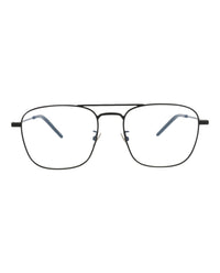Saint Laurent Saint Laurent Unisex Aviator Black Black Transparent Fashion Designer Eyewear