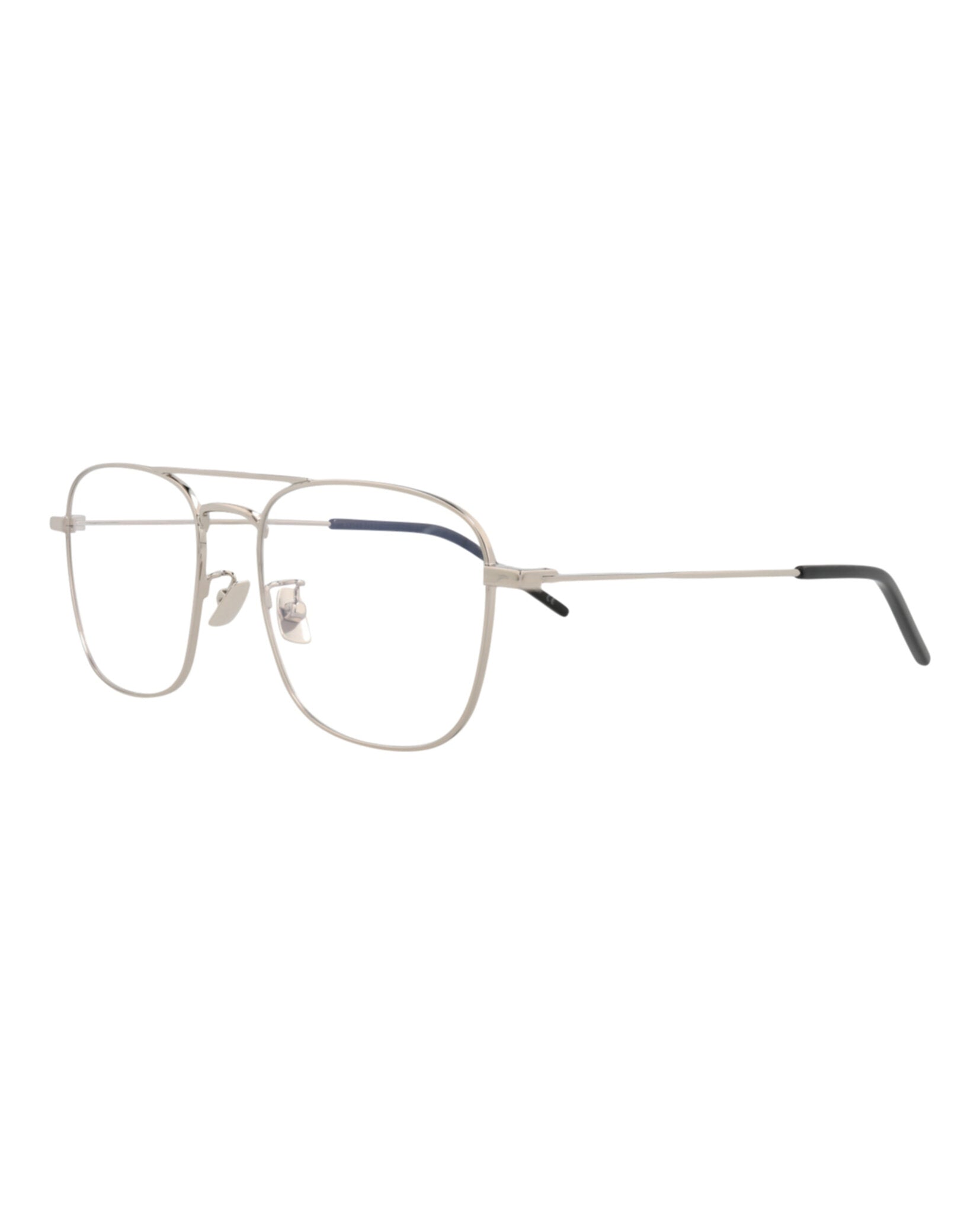 Saint Laurent Saint Laurent Unisex Aviator Silver Silver Transparent Fashion Designer Eyewear
