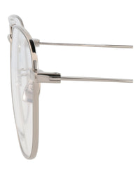 Saint Laurent Saint Laurent Unisex Aviator Silver Silver Transparent Fashion Designer Eyewear