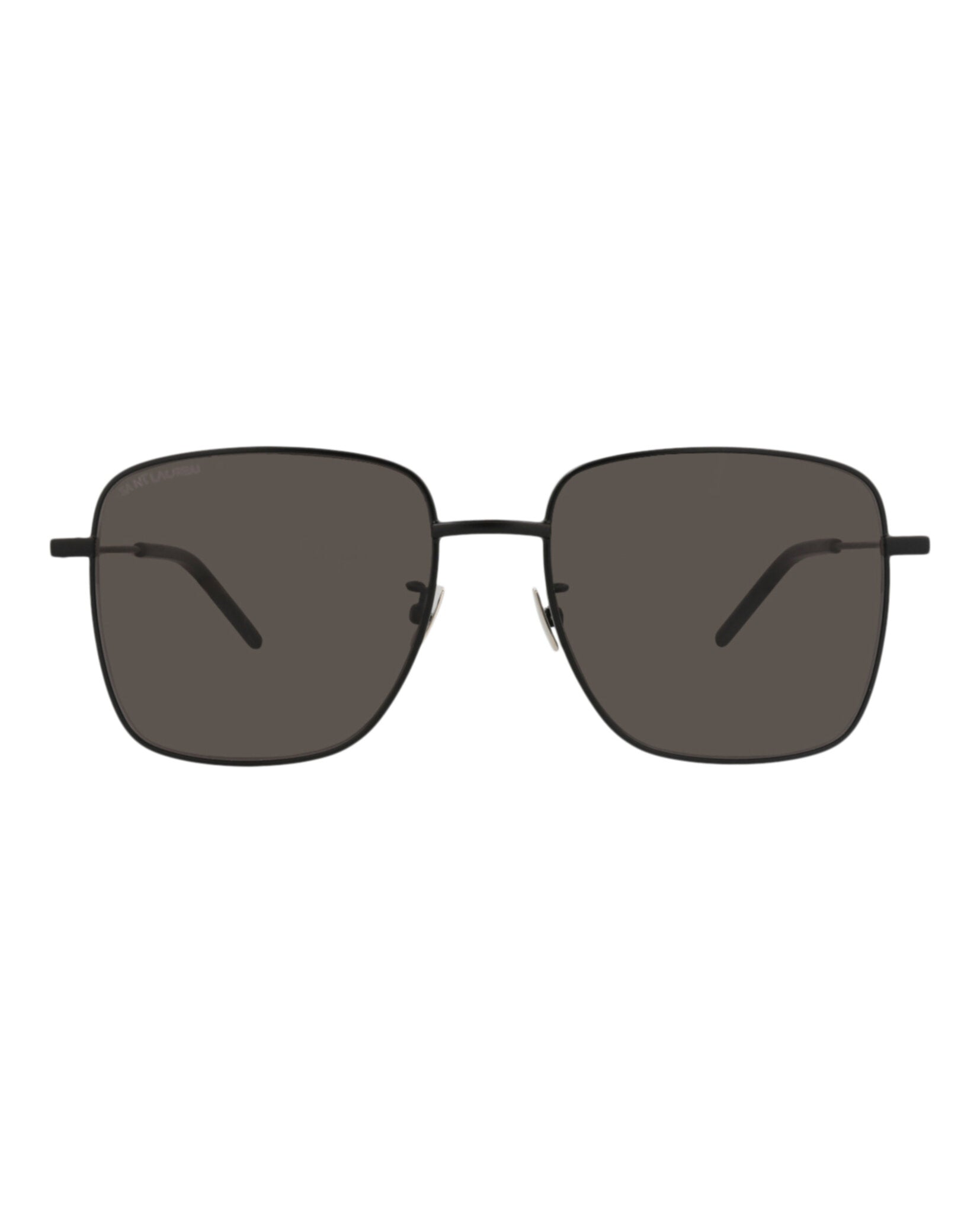 Saint Laurent Womens Square/Rectangle Black Black Black Fashion Designer Eyewear