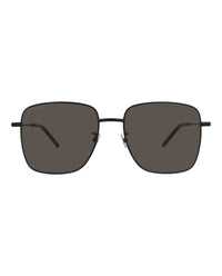 Saint Laurent Womens Square/Rectangle Black Black Black Fashion Designer Eyewear