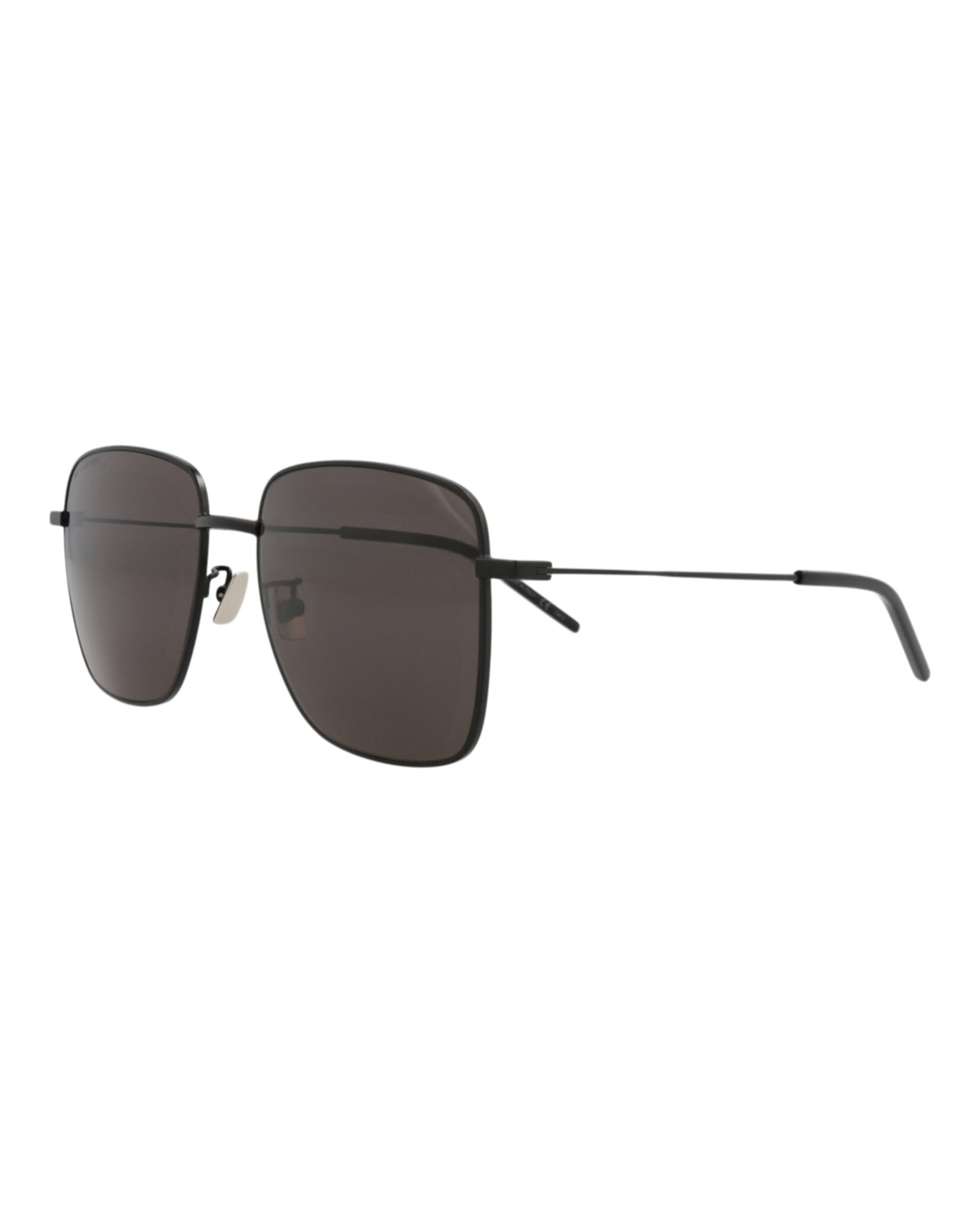 Saint Laurent Womens Square/Rectangle Black Black Black Fashion Designer Eyewear