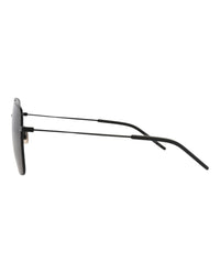 Saint Laurent Womens Square/Rectangle Black Black Black Fashion Designer Eyewear