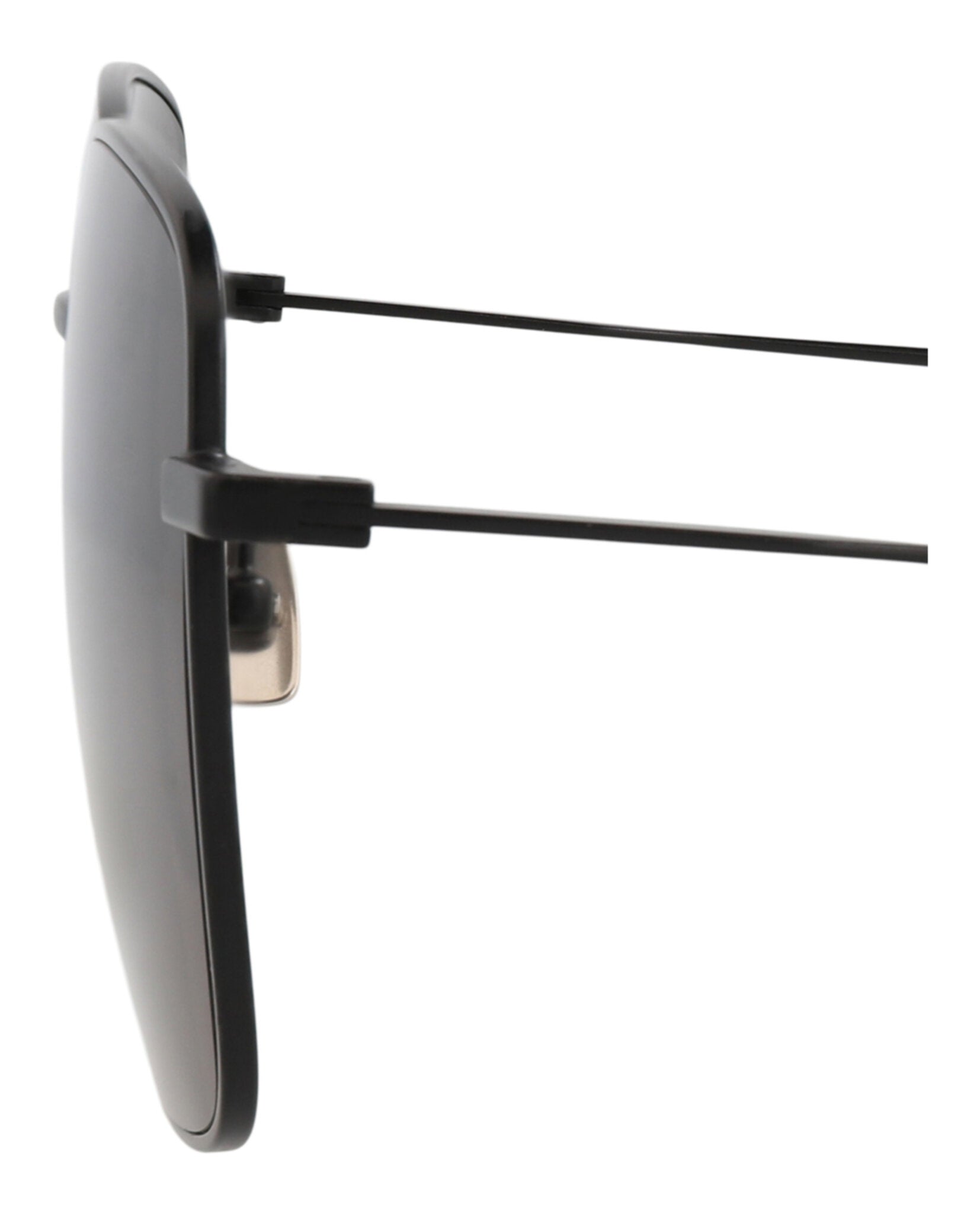 Saint Laurent Womens Square/Rectangle Black Black Black Fashion Designer Eyewear
