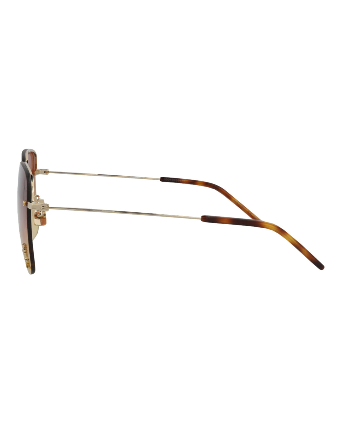 Saint Laurent Saint Laurent Womens Square/Rectangle Gold Gold Orange Fashion Designer Eyewear