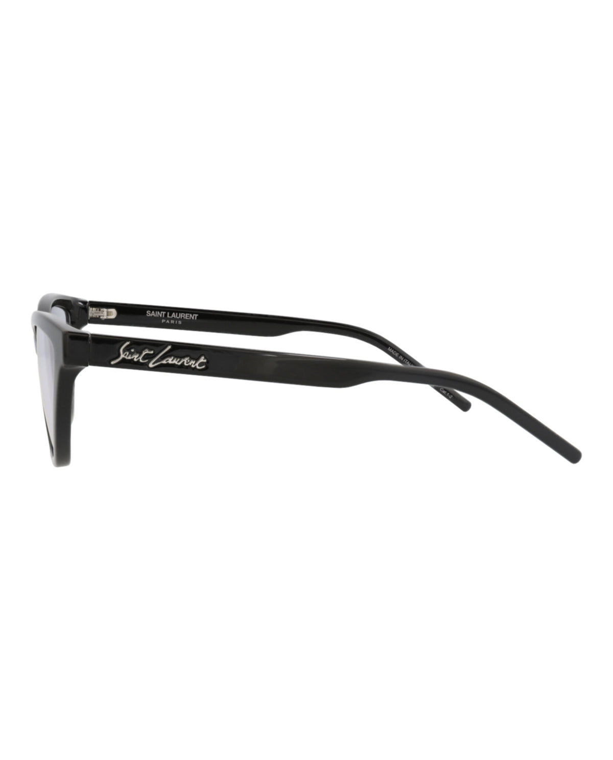 Saint Laurent Womens Cat Eye Black Black Grey Fashion Designer Eyewear