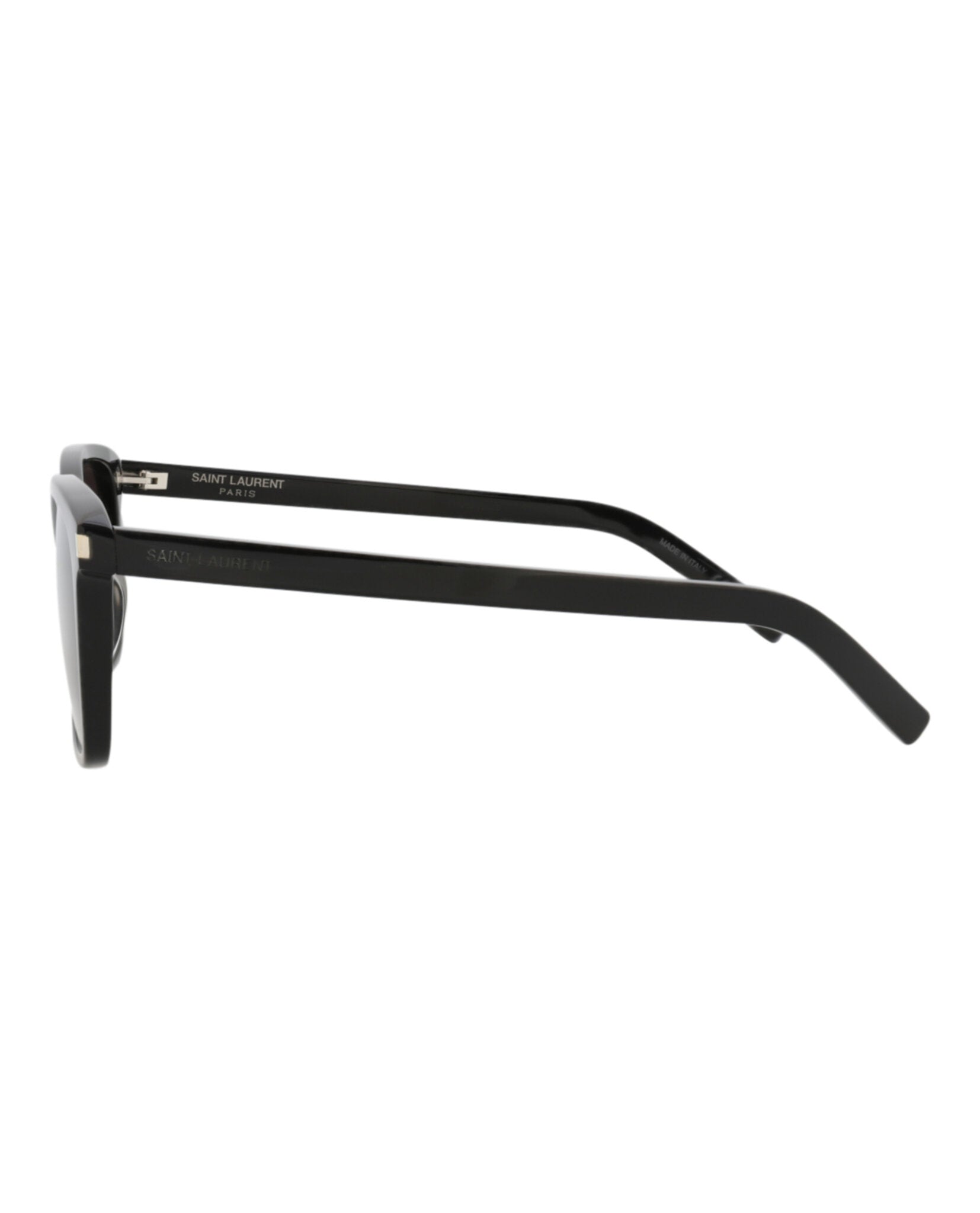 Saint Laurent Mens Square/Rectangle Black Black Black Fashion Designer Eyewear