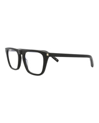 Saint Laurent Unisex Square/Rectangle Black Black Transparent Fashion Designer Eyewear