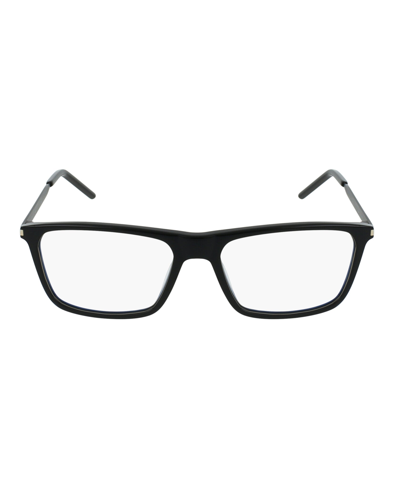 Saint Laurent Saint Laurent Mens Square/Rectangle Black Black Transparent Fashion Designer Eyewear