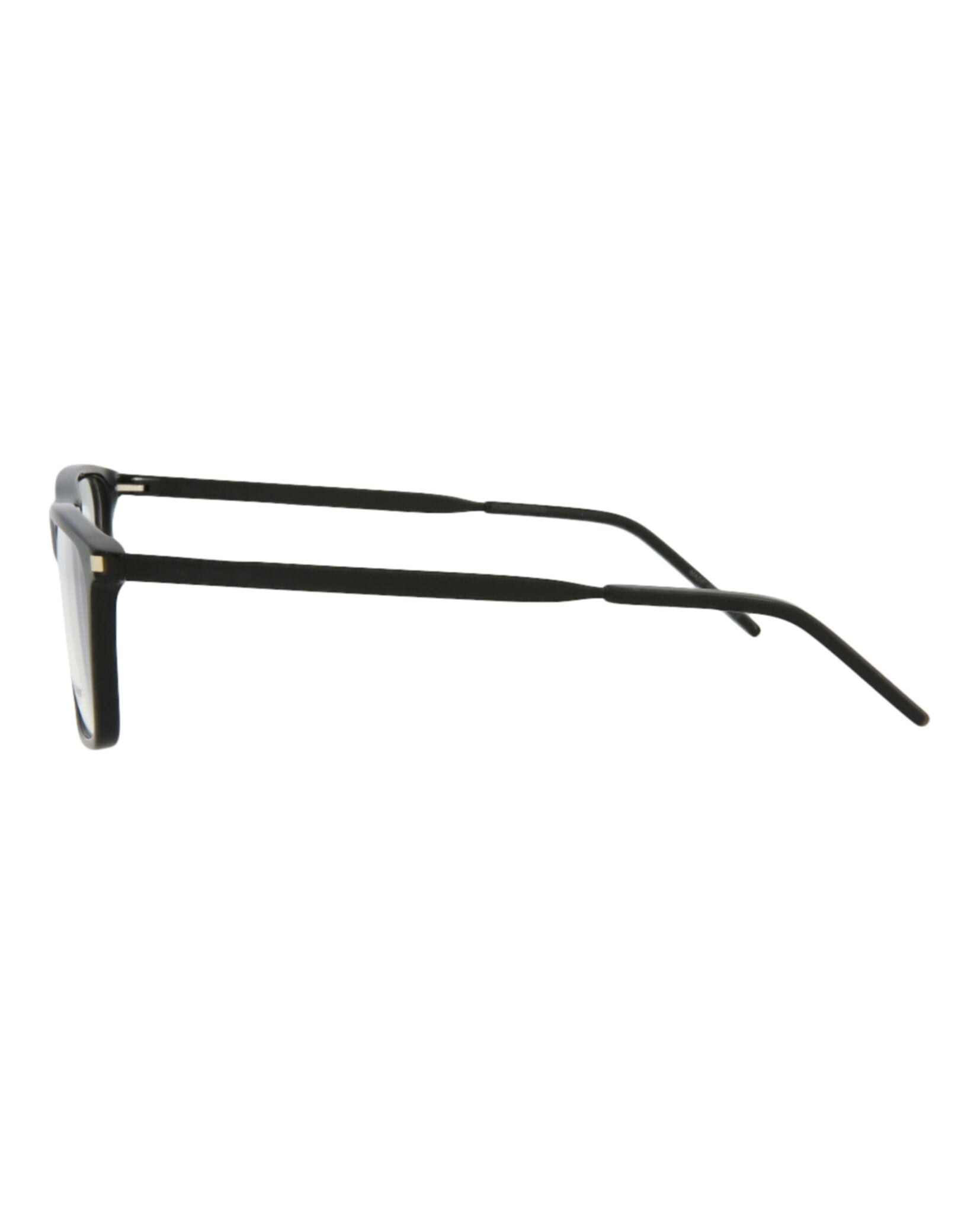Saint Laurent Saint Laurent Mens Square/Rectangle Black Black Transparent Fashion Designer Eyewear